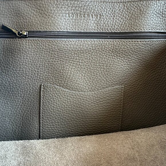 Longchamp Roseau Essential Mid Leather Tote - Color Clay - Preloved - Picture 11 of 16